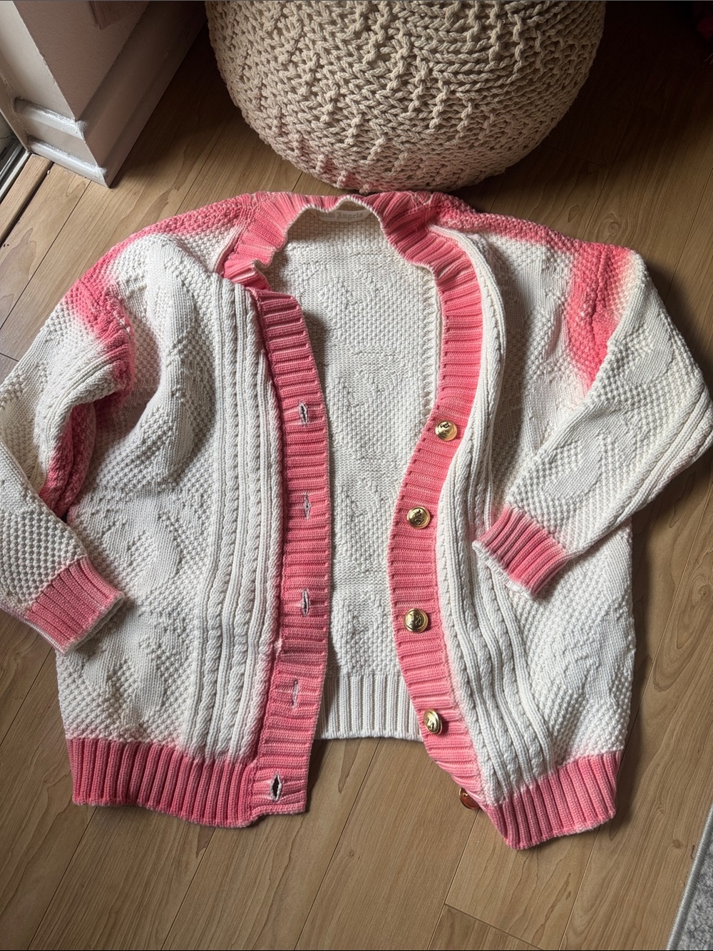 Palm Angels PATENT LEATHER EFFECT PALM CARDIGAN